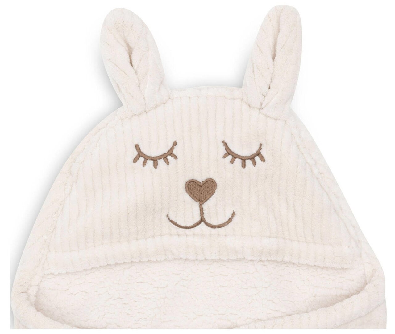 Wikkeldeken Jollein Bunny Cloudy Rib Oatmeal