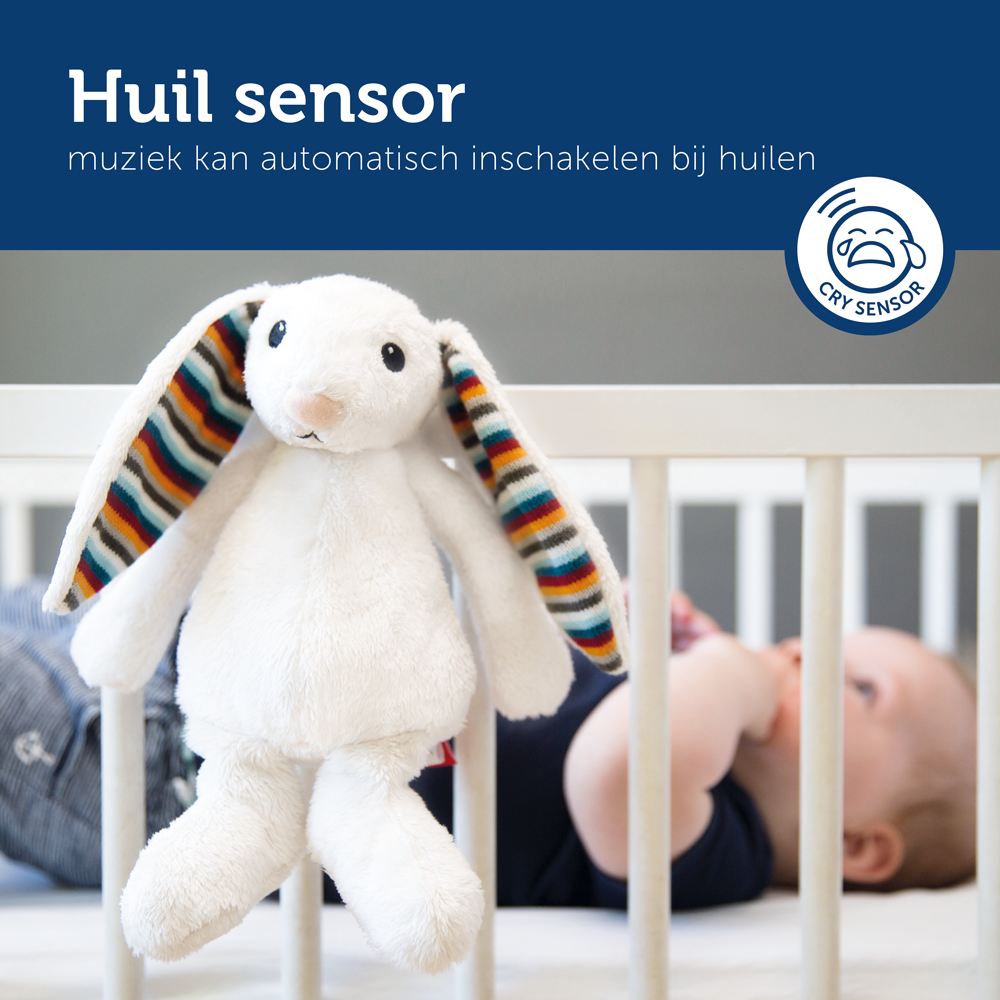 Knuffel Zazu Heartbeat Bibi Konijn huil sensor