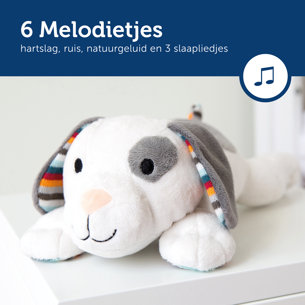 Knuffel Zazu Heartbeat Dex Hondje 6 melodietjes