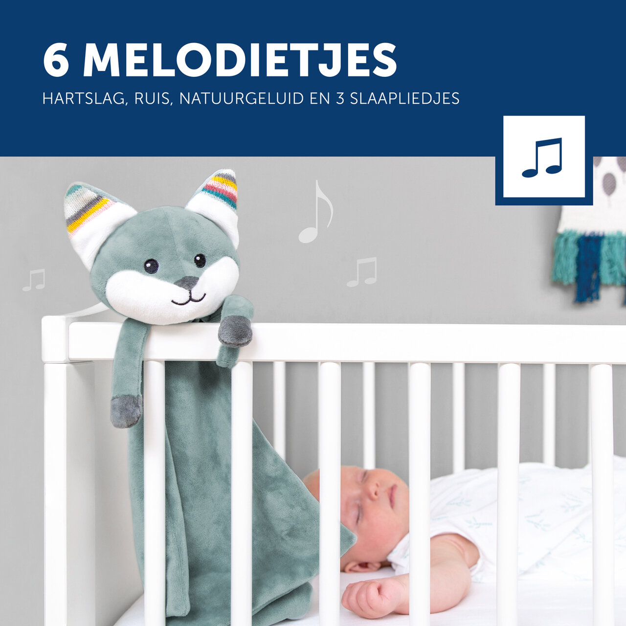 Knuffeldoekje Zazu Heartbeat Vos Felix met naam