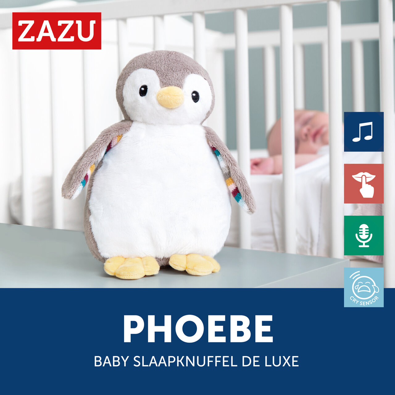 Zazu slaapknuffel met lampje Phoebe