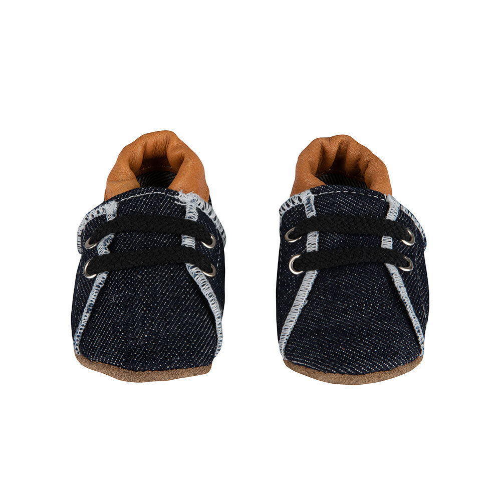 Babyslofjes Baby Dutch Denim Cognac 3-6 maand