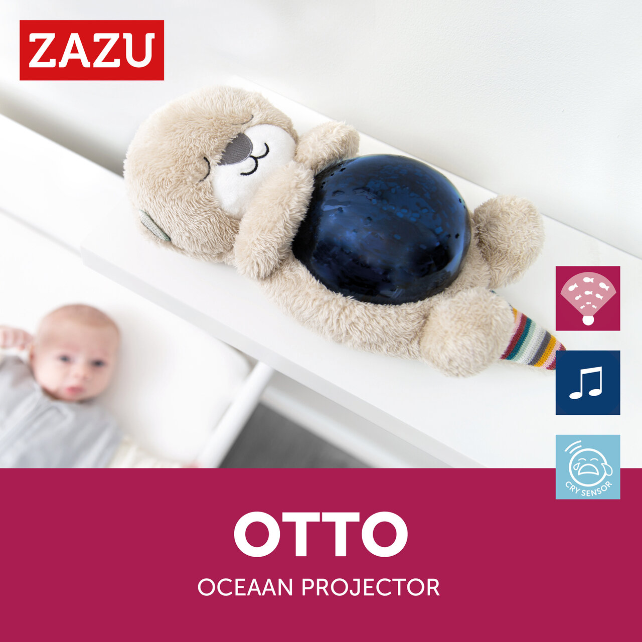 Baby Zazu Otto de Zeeotter Ocean Projector