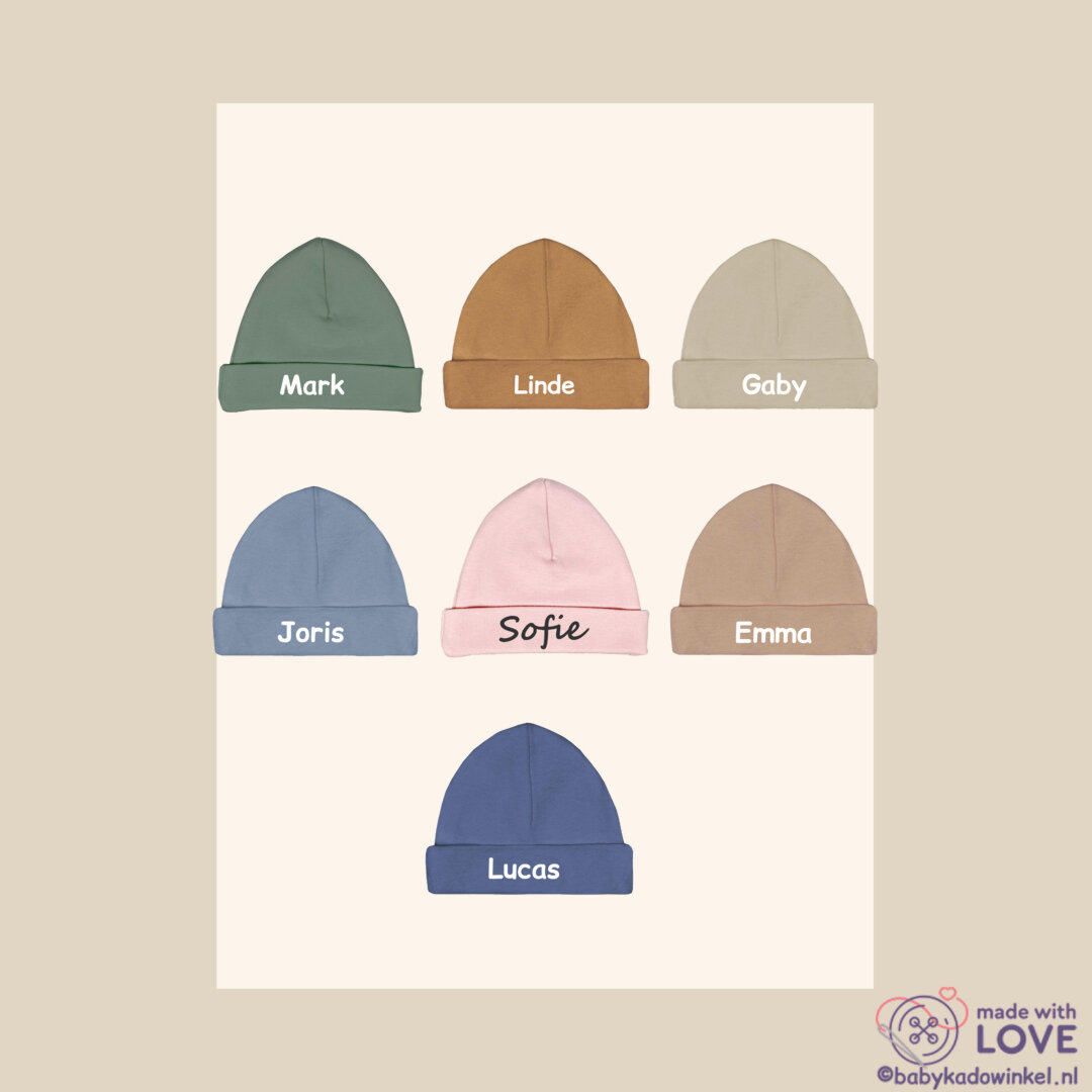 kleur mogelijkheden babymuts