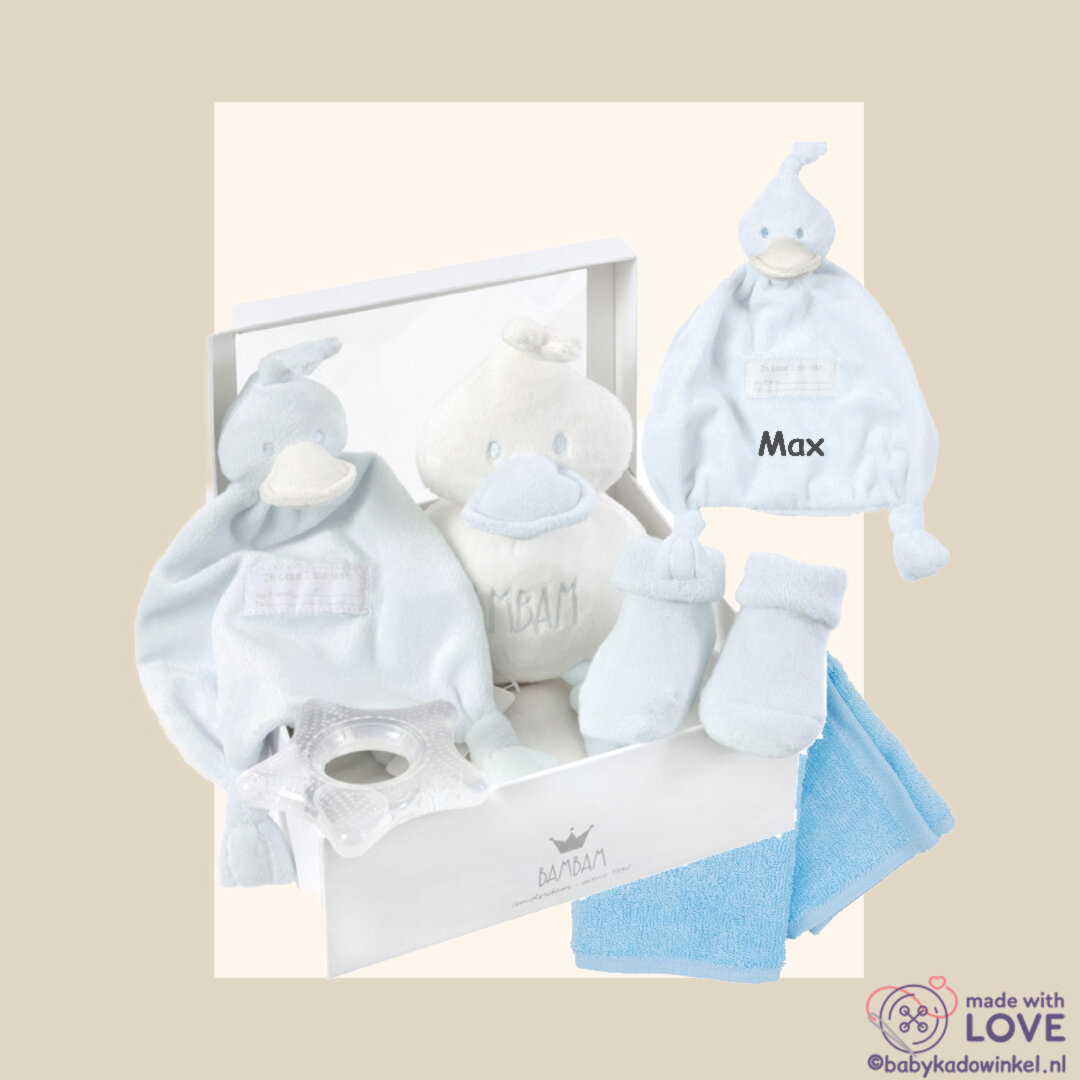 BamBam Kraamcadeau blue met naam