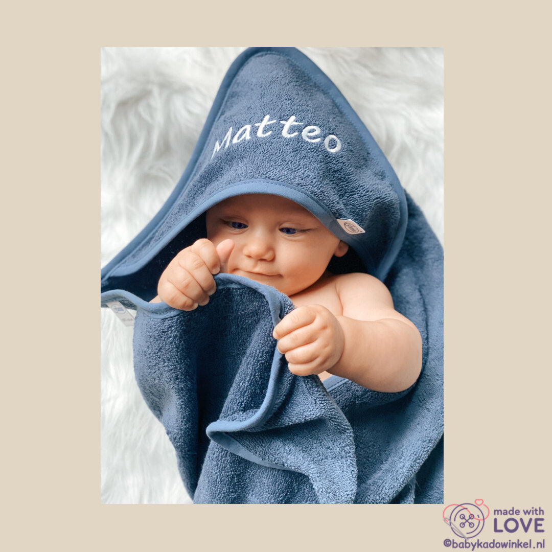 Badcapes met naam Matteo