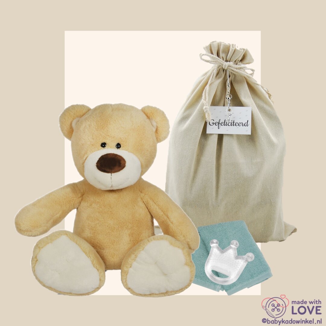 Knuffel Beer Boris Babycadeau