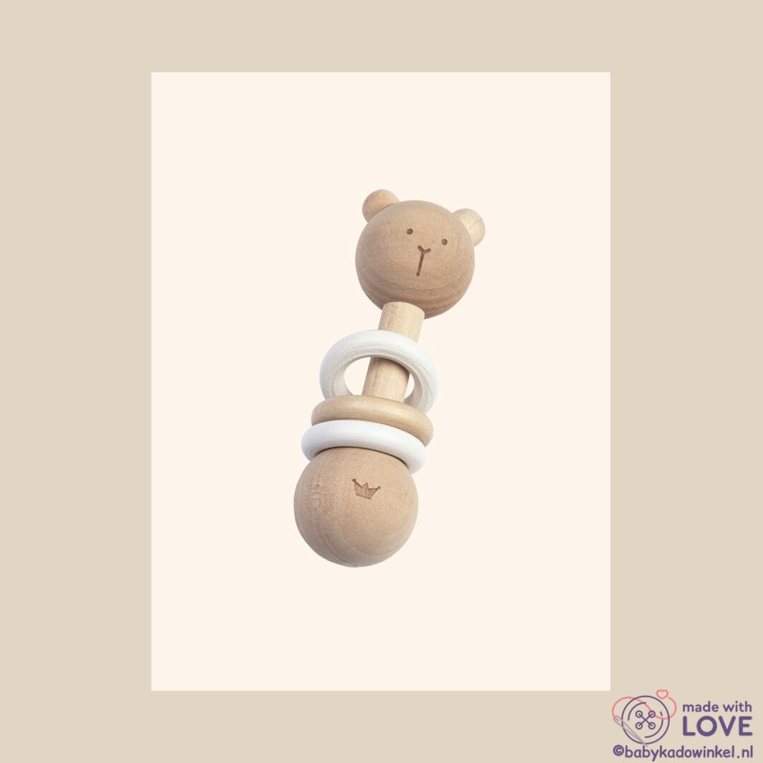 BamBam houten rammelaar Bear