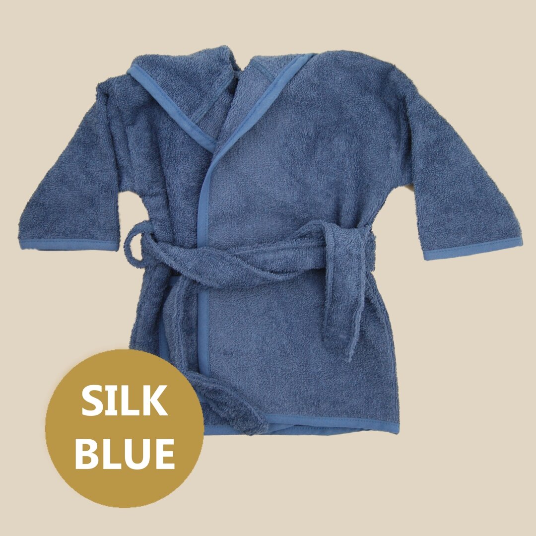 Badjas silk blue