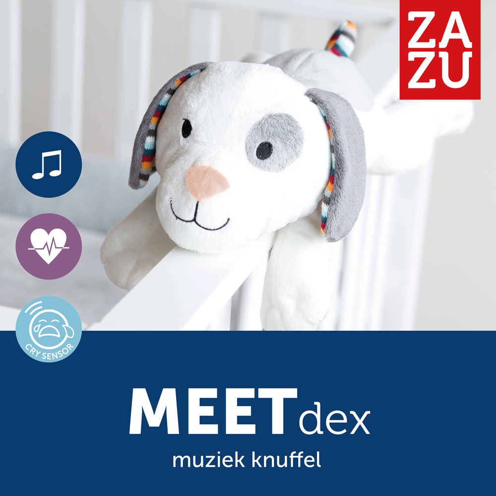 Knuffel Heartbeat Dex Hondje