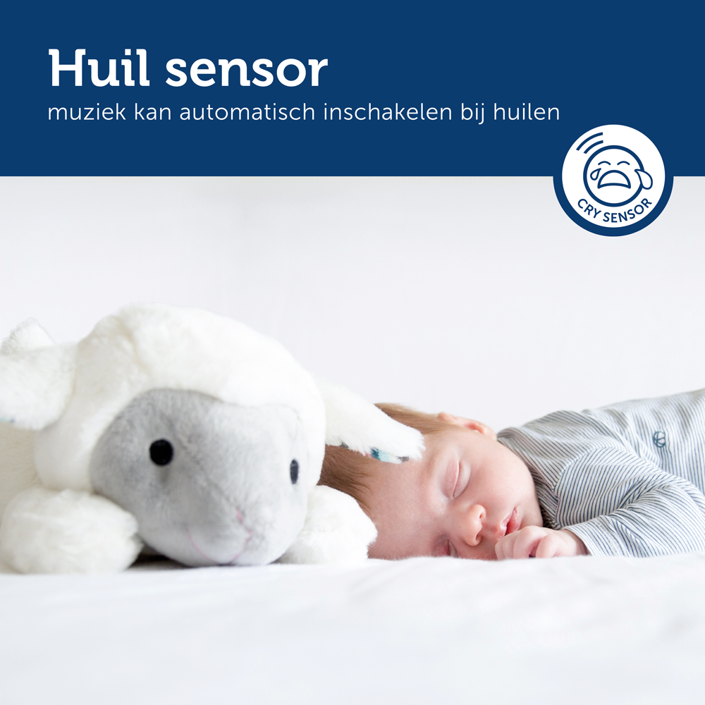 Knuffel Zazu Heartbeat Liz Lammetje huil sensor