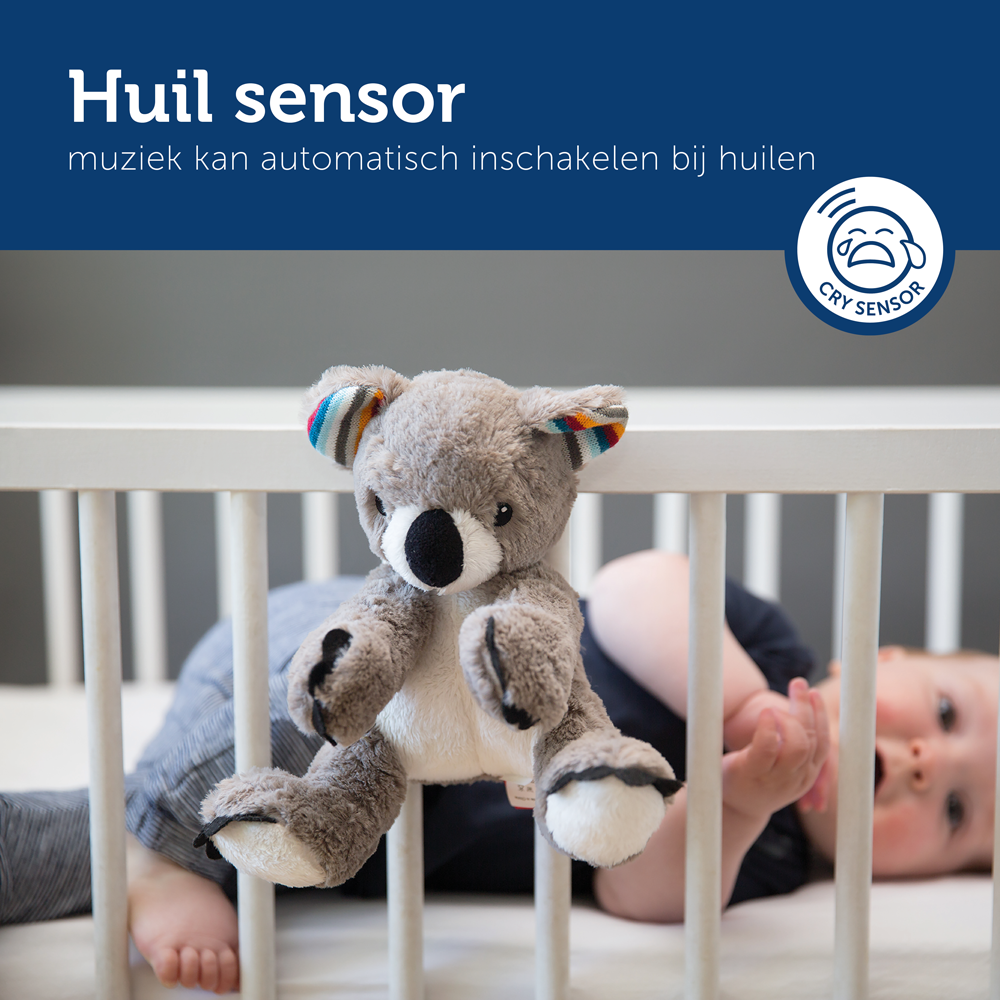 Knuffel Zazu Heartbeat Coco Koala huilsensor