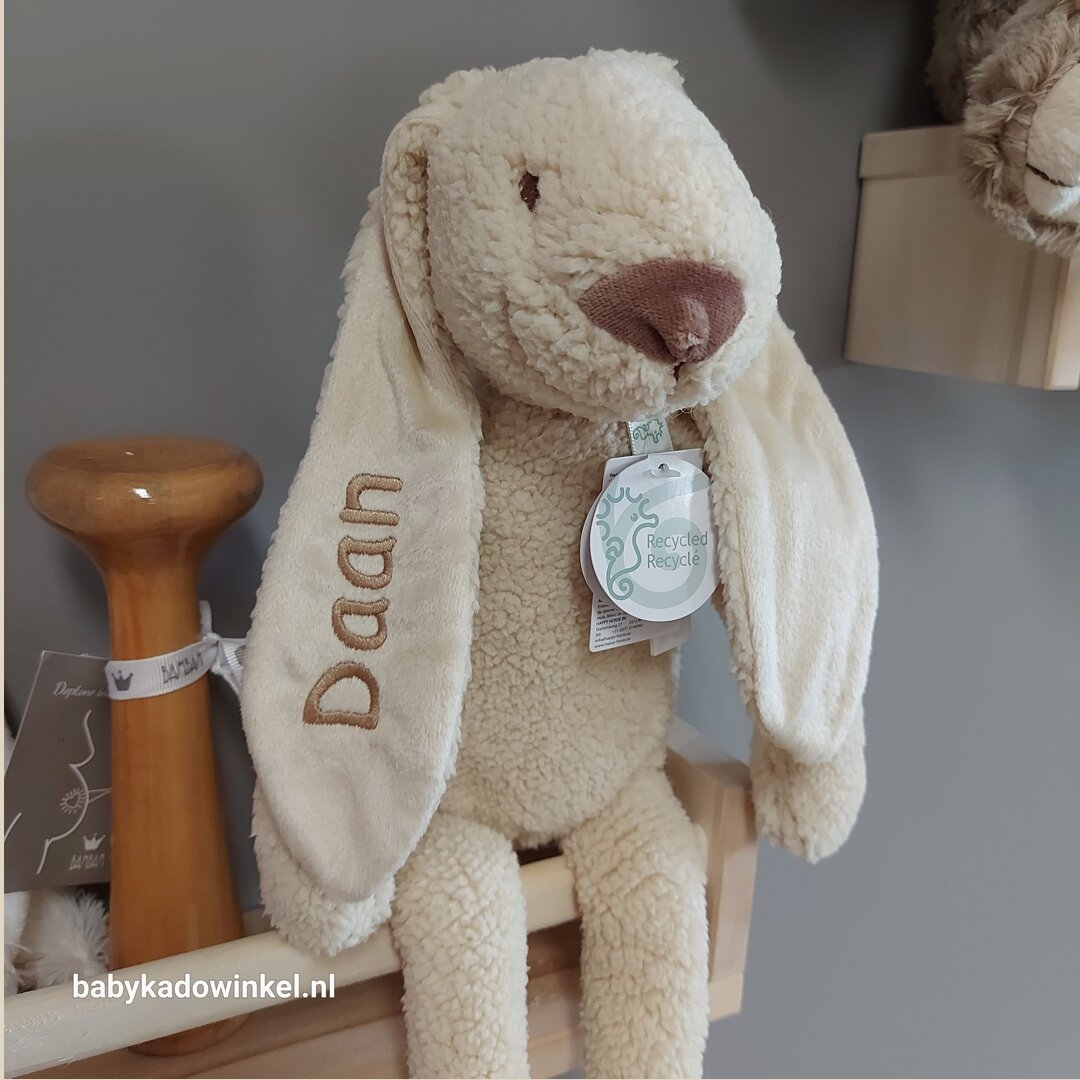 Knuffel Rabbit Richie Recycled Cream