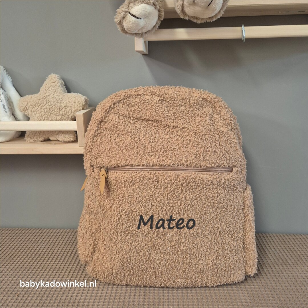 Jollein Luiertas Rugzak Boucle - Biscuit