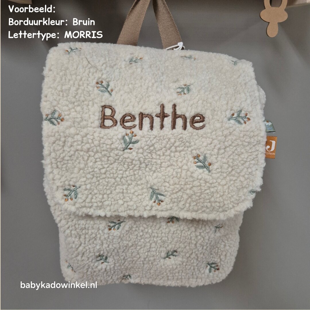 Rugzak Jollein Teddy Lovely met naam