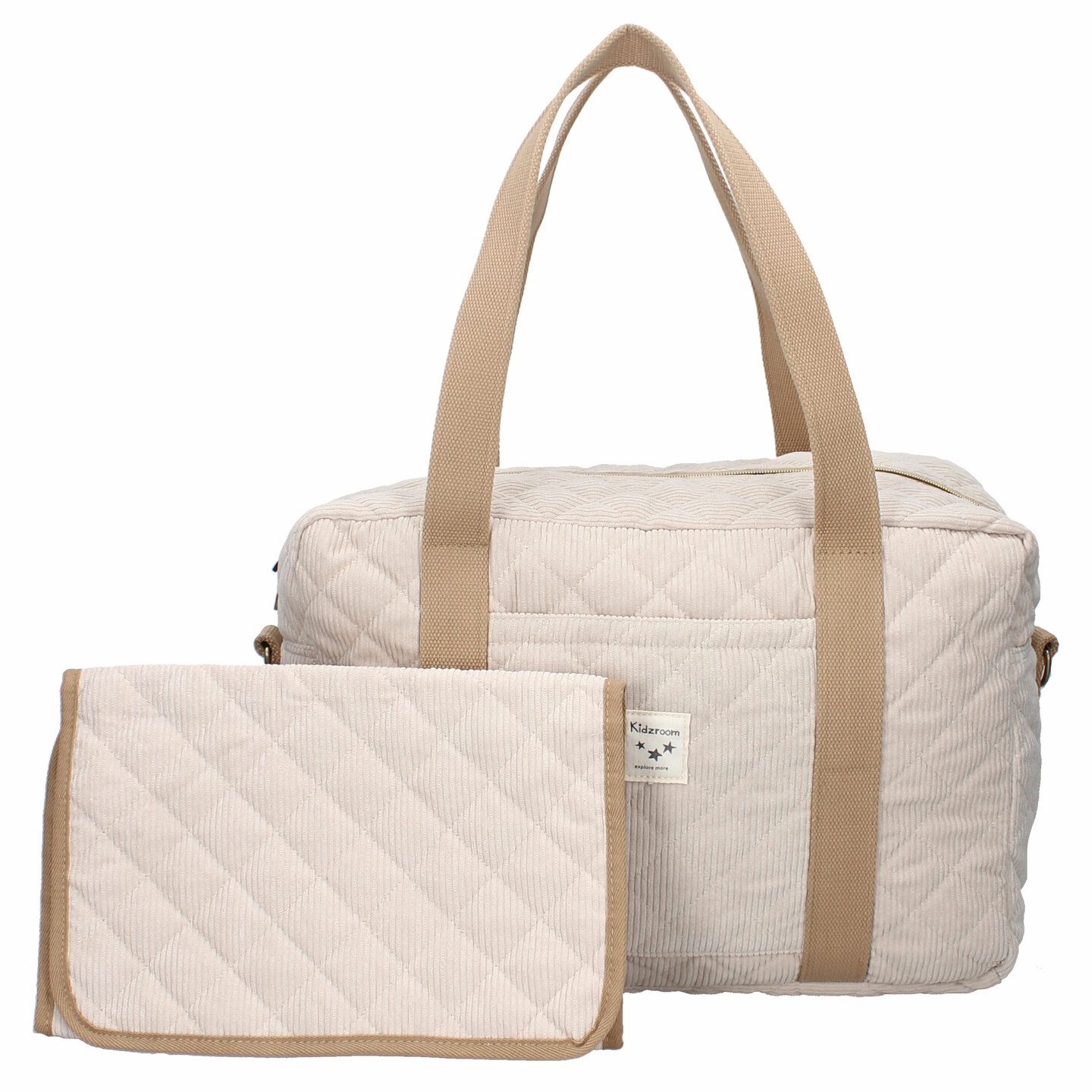 Luiertas Kidzroom Care Thinking Little Thoughts Beige Rib