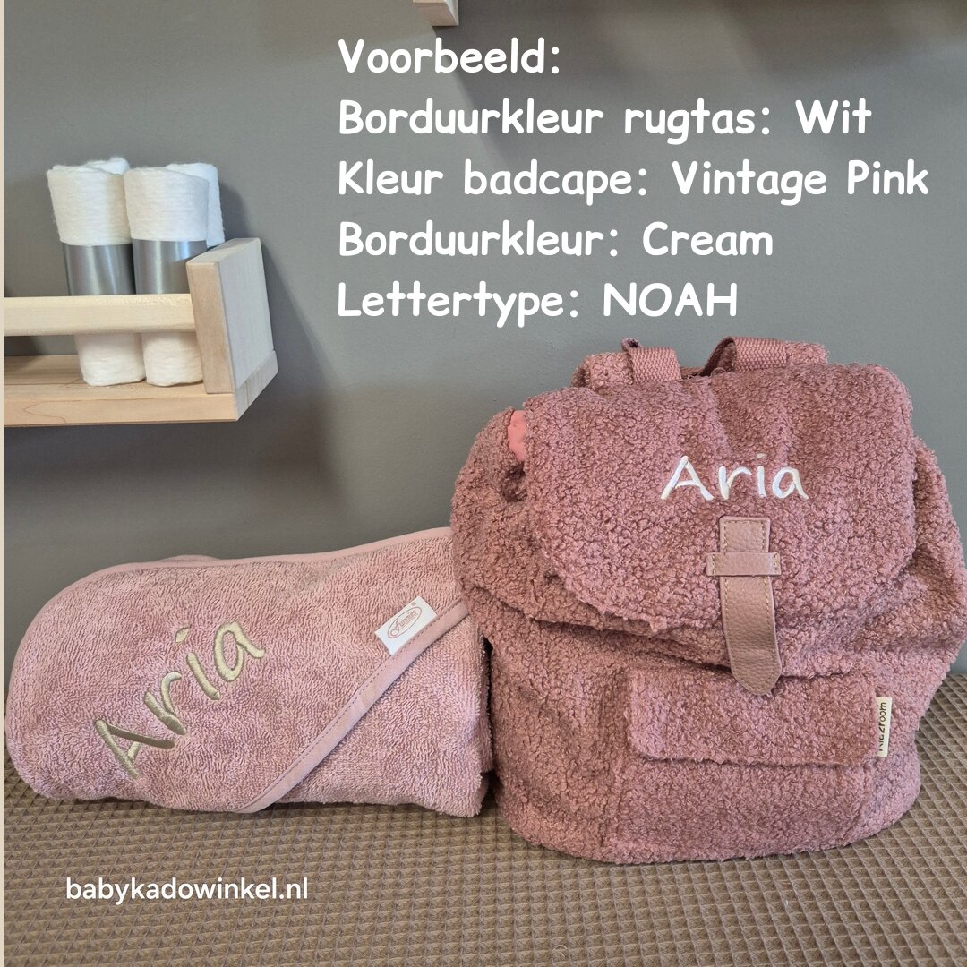 Rugtas babycadeauset Soft Whispers Pink