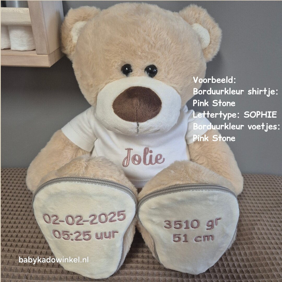 Voorbeeld Knuffel Beer Boris voor Jolie