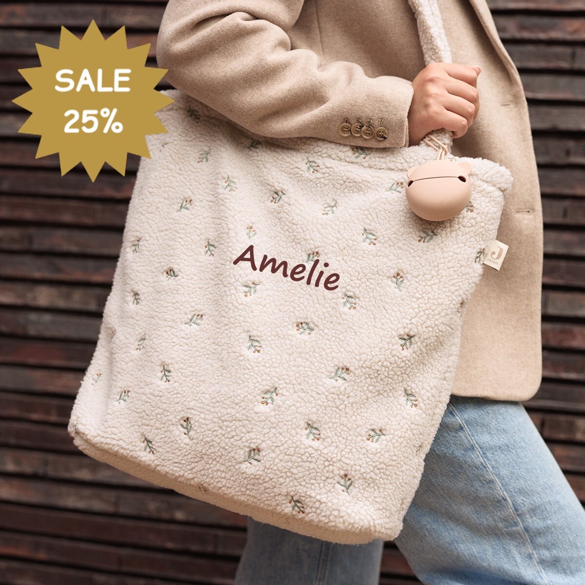 Jollein Luiertas Shopper Teddy Lovely