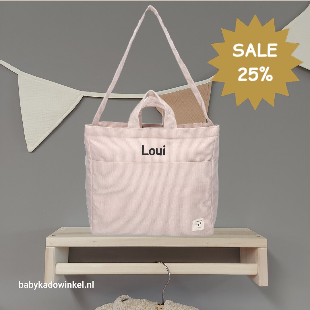 Luiertas Kidzroom rib Beige