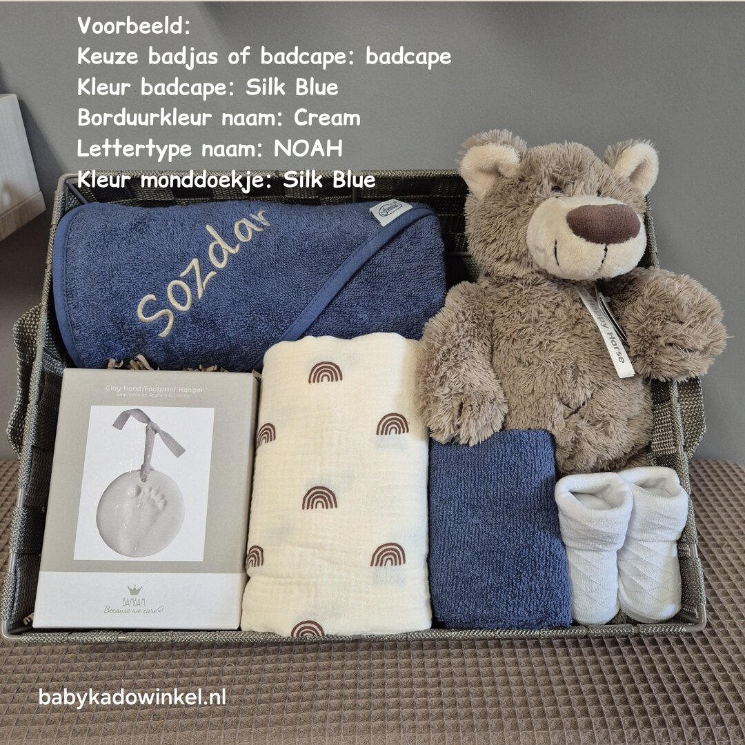 Voorbeeld Babymand XXL Kraamcadeau met naam Sozdar
