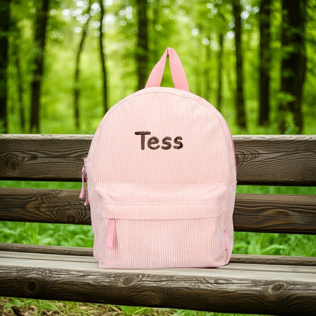 Rugzak rib Pink tess