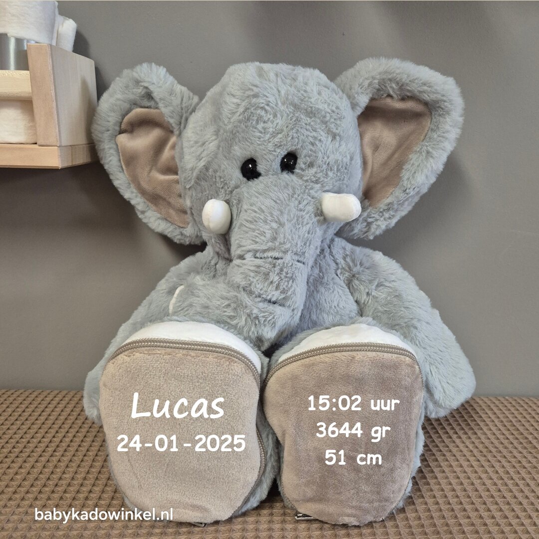 Knuffel Olifant voor Lucas