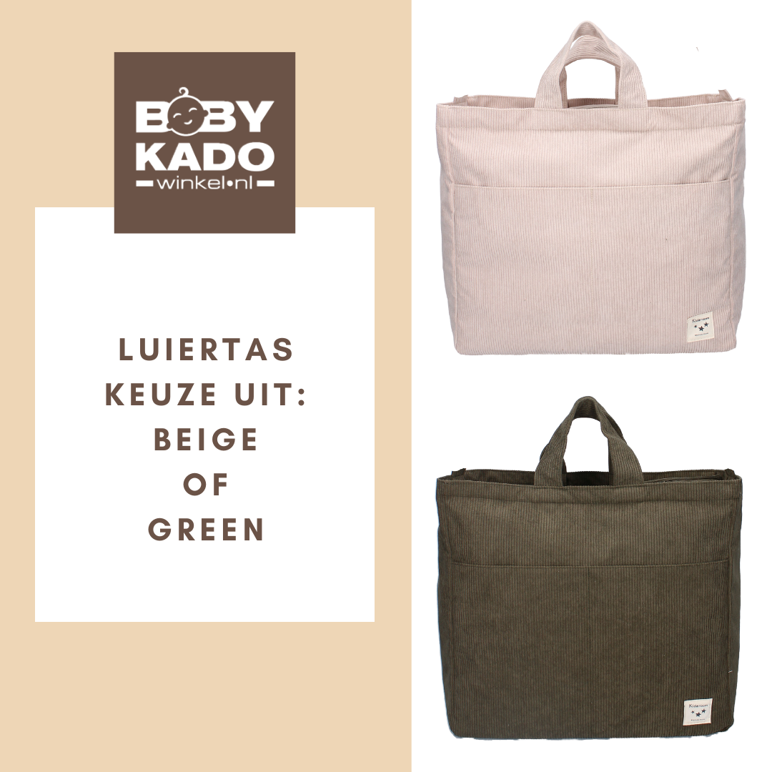 Opties Luiertas Beige of Groen