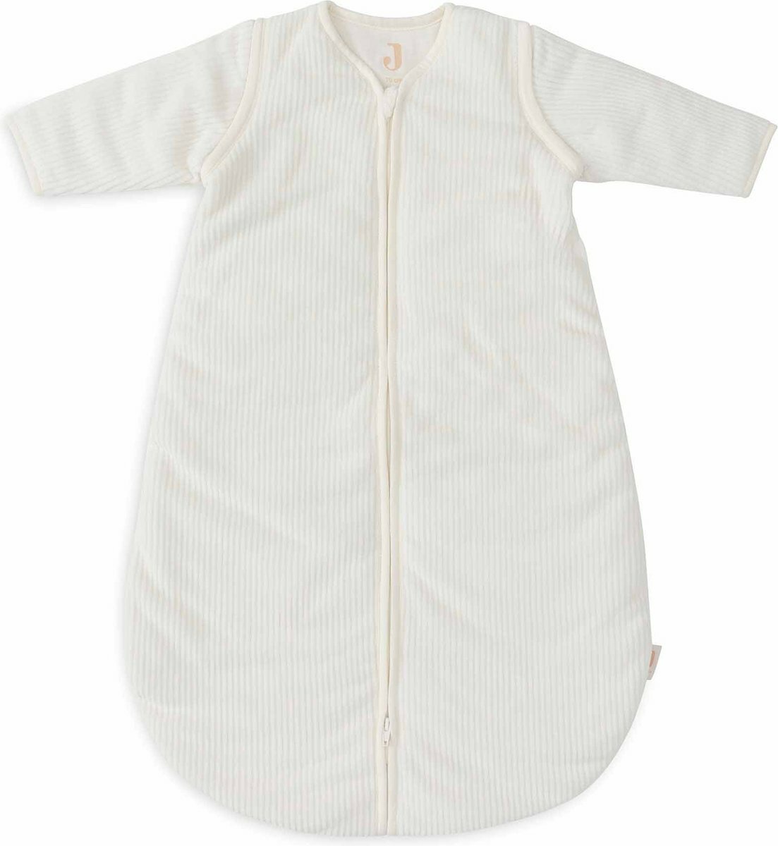 Jollein slaapzak rond rib 70 cm ivory detail1