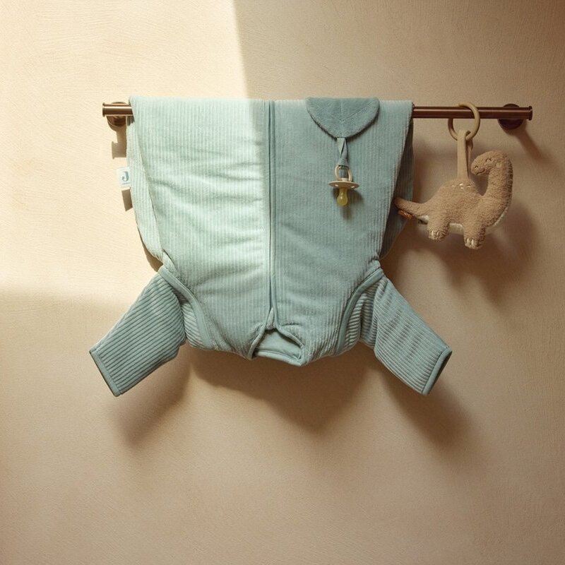 Jollein slaapzak rond rib 70 cm sea green sfeer1