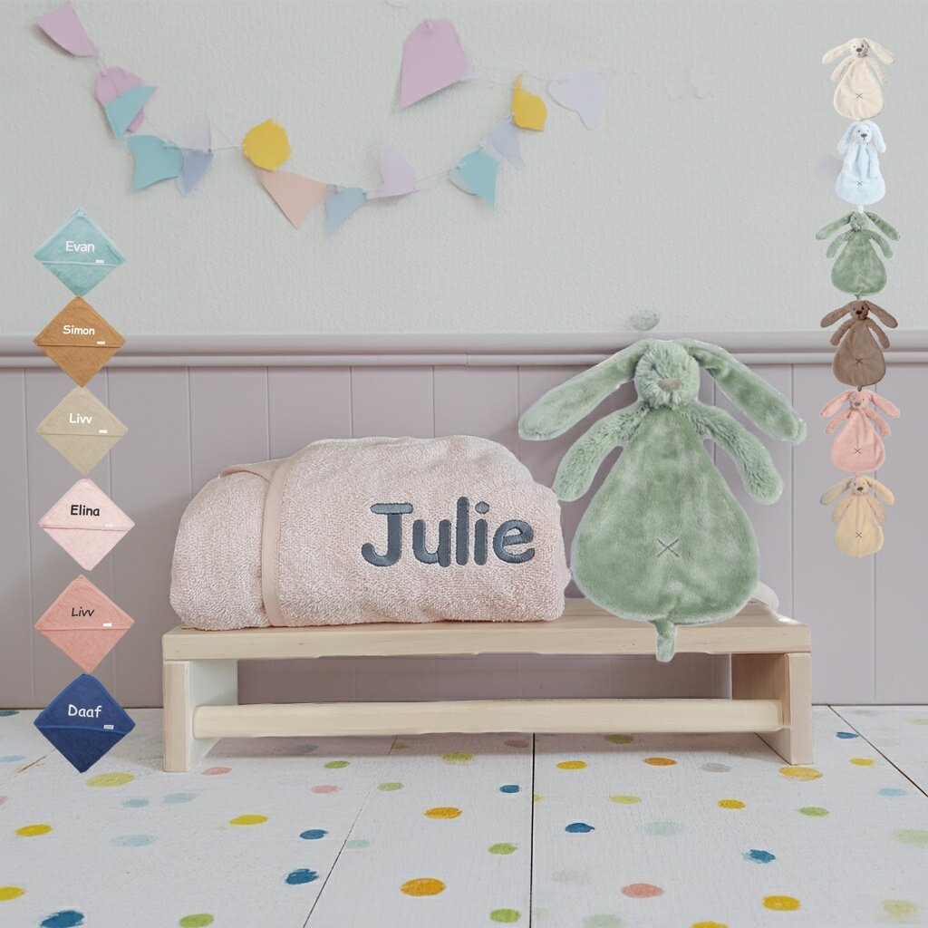 Badjasje met knuffeldoekje Rabbit Richie