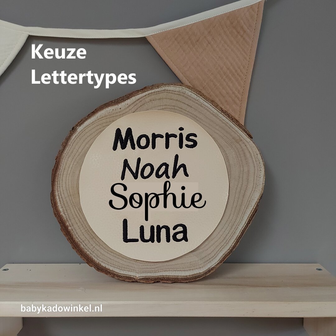 Opties lettertypes borduren slab