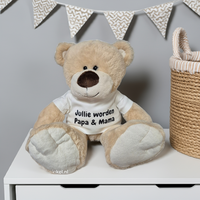 Knuffel Beer Boris Jullie worden papa en mama