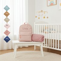 Prêt Rugtas Run Around Rib Pink babycadeauset