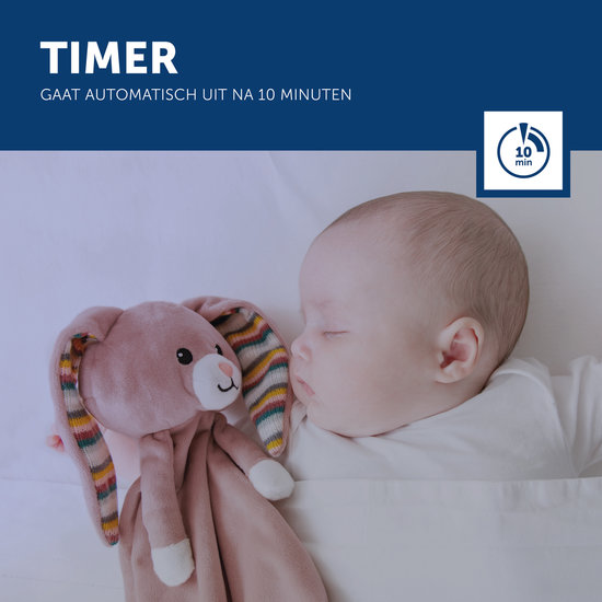Knuffeldoekje Heartbeat Rabbit Becky Kraamcadeau met naam