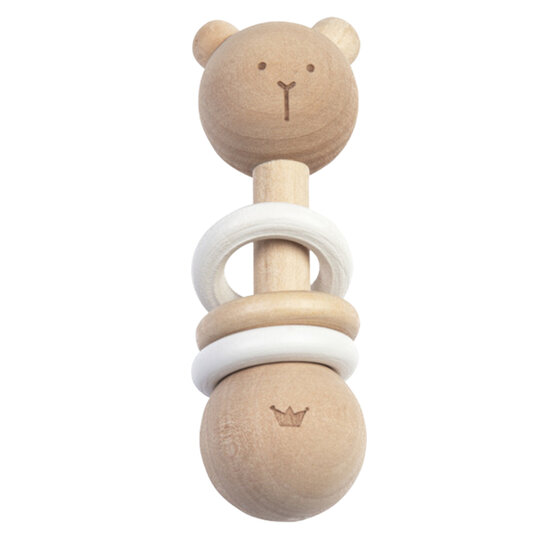 Badcape Babycadeau met Rammelaar Bear