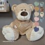Knuffel Beer Boris 45 cm met naam op bandana