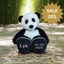 Knuffel Beer Panda met naam en datum