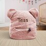 Rugtas Teddy Pink met naam