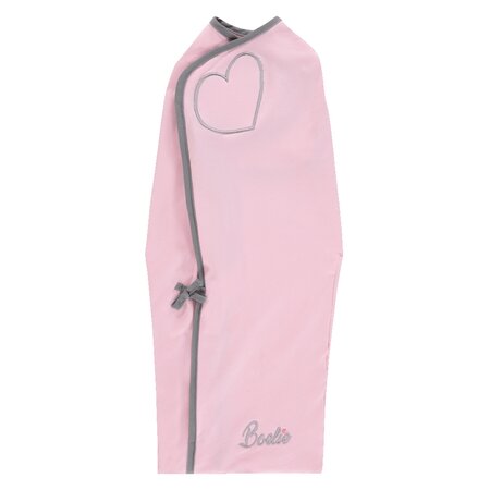 Inbakerdoek babyroze met naam