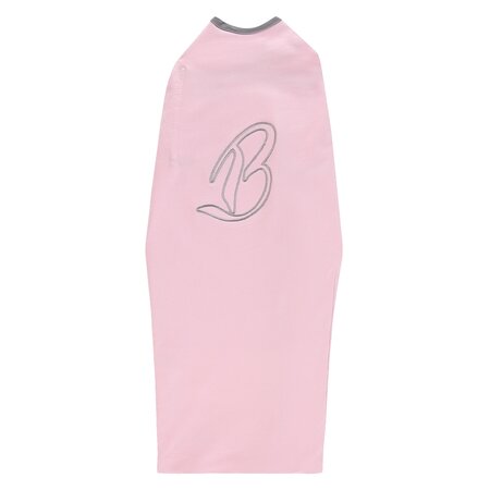 Inbakerdoek babyroze met naam