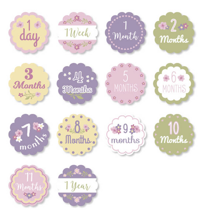 Lulujo Baby's First Year Swaddle & Cards - Isn't she lovely
