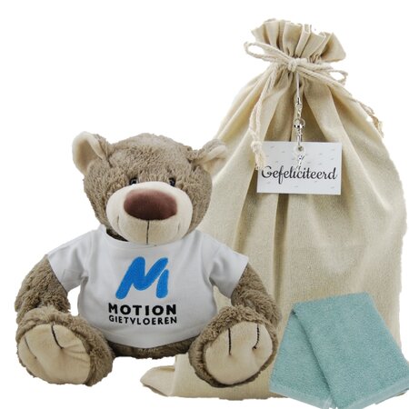 Knuffel Bear Bella met logo