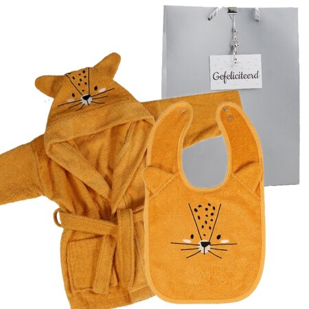 Badjasje en Slab Leopard Lenny