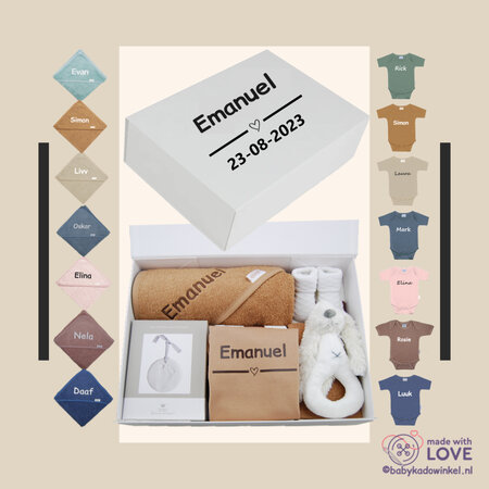 Babygeschenk kraamcadeau met naam