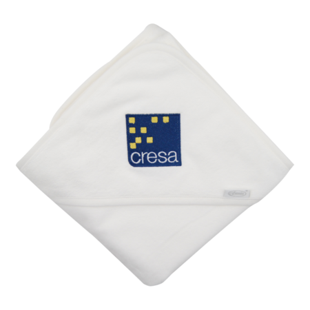 Badcape met logoborduring