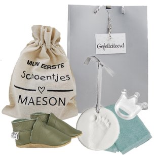 Babyslofjes Baby Dutch Effen Olijf 3-6 maand Babyslofjes Baby Dutch Effen Olijf 3-6 maand