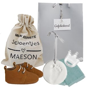 Babyslofjes Baby Dutch Veterschoentjes Cognac 3-6 maand Babyslofjes Baby Dutch Veterschoentjes Cognac 3-6 maand