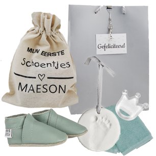Babyslofjes Baby Dutch Effen Stonegreen 3-6 maand Babyslofjes Baby Dutch Effen Stonegreen 3-6 maand