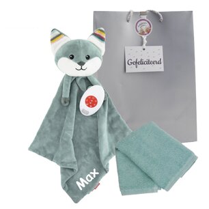 Knuffeldoekje Zazu Heartbeat Vos Felix met naam Knuffeldoekje Zazu Heartbeat Vos Felix met naam